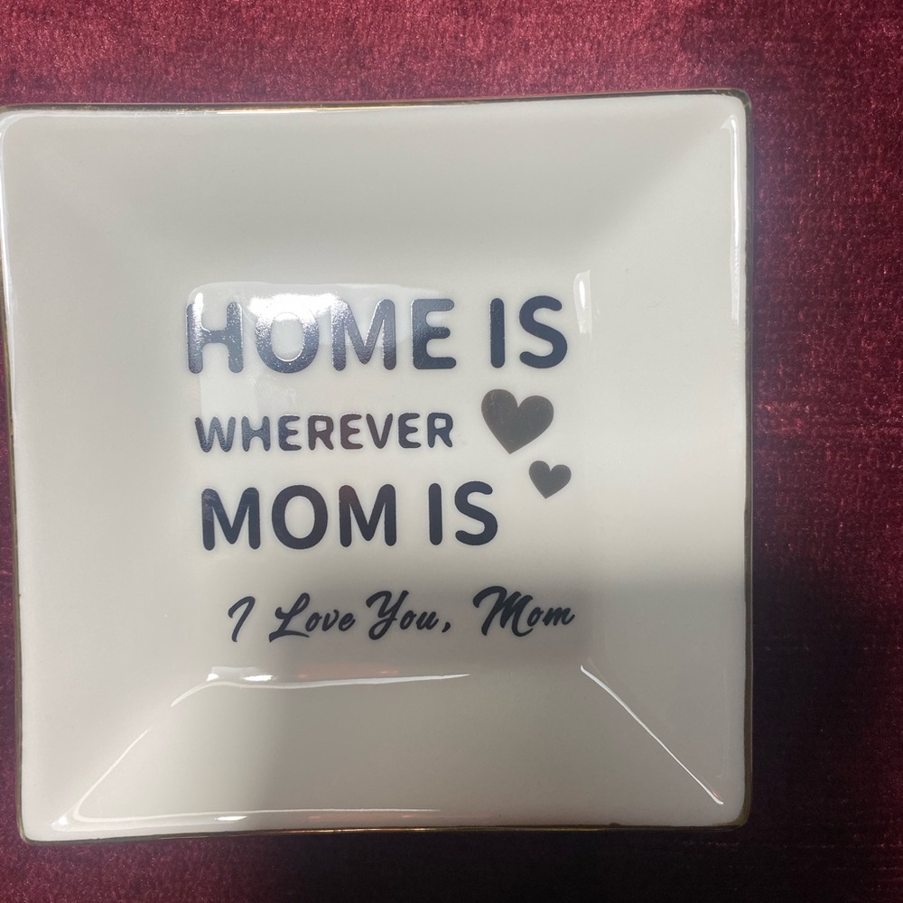 Cream Jewelry Organizer Dish